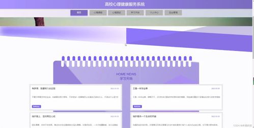 基于JSP+SSM的高校心理健康服务系统设计与实现